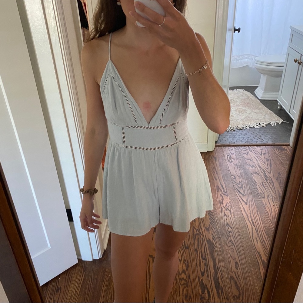 GB PALE BLUE ROMPER